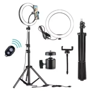 Aro luz 26 cm-Trípode-Control Bluetooth