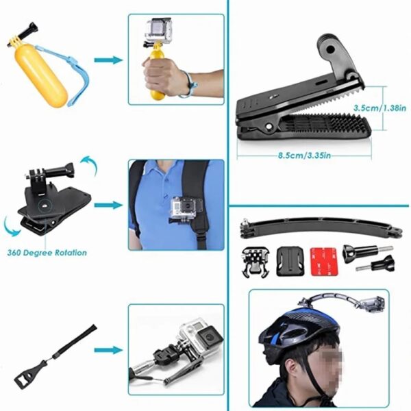 Kit 50 en 1 Accesorios Cámara Acción - Image 9