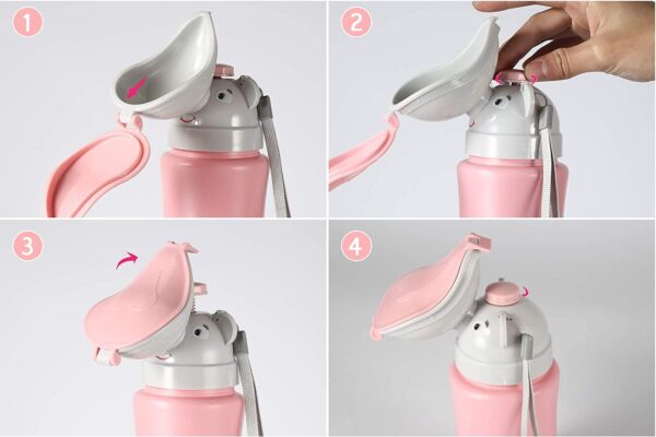 Orinal Portátil Rosado Para Niñas - Image 7