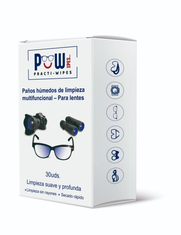Practi-Wipes Paños Humedos Para Lentes Caja 30 - Image 2