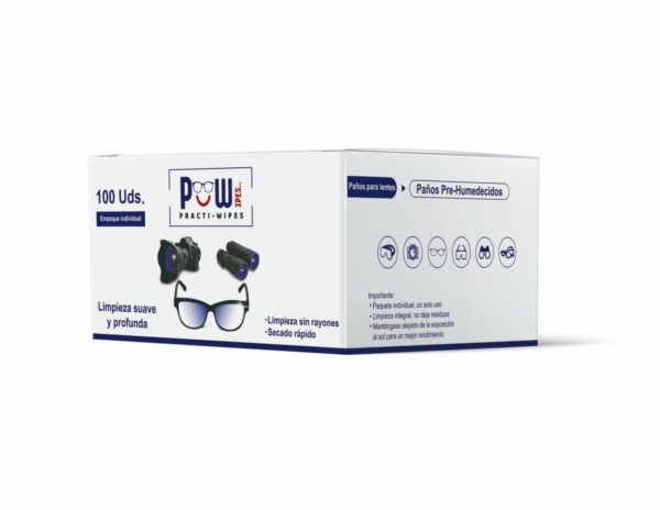 Practi-Wipes Paños Humedos Para Lentes Caja 100 - Image 3